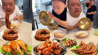 小氣老公想獨吞紅燒肉，不料被我發現了，紅燒肉都是我的他一口也吃不到【胖嫂美食】