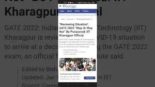 🤨GATE-22 UPDATE ON POSTPONEMENT #gate2022 #gate2022admitcard #gate2022preparation #gate2022postponed