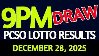 Lotto Result Today 9pm draw December 28, 2025 Sunday PCSO