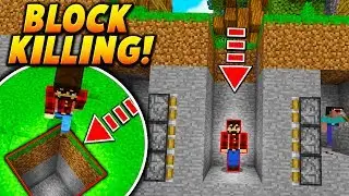 BLOCK KILLING PLAYER TRAP! - Minecraft SKYWARS TROLLING (INSANE!)