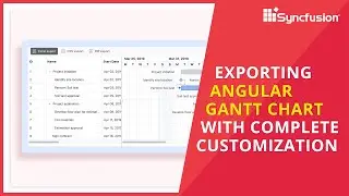 Exporting Angular Gantt Chart with Complete Customization