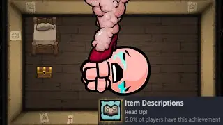 Item Descriptions Achievement / Trophy Guide || The Binding of Isaac: Repentance+