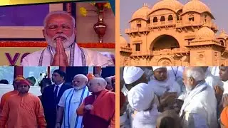 Watch: PM Narendra Modi joins morning prayers at Belur Math in Kolkata