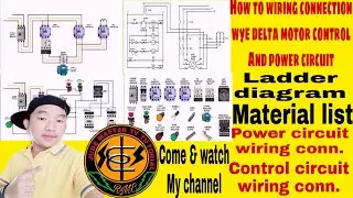 How to wiring star delta motor control and power circuit/Jude master TV tutorial