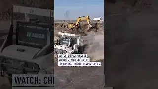 China launches world&rsquo;s largest fleet of driverless electric mining trucks