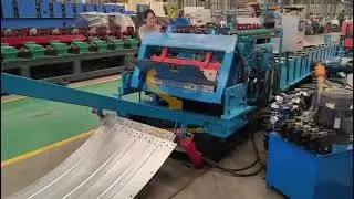 Galvanized Steel Metal Silo Wall Sheet Roll Forming Machine for Silo Mill Side Panel.