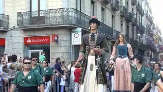 La Merce Festival Parade of Giants Placa de Sant Jaume 3