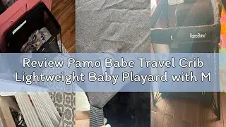 Review Pamo Babe Travel Crib Lightweight Baby Playard with Mattress Compact Play Yard with Detachabl