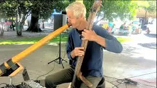 Didgeridoo ,Chapman Stick live performance