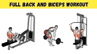 Full Back and Biceps Workout at Gym| 12 Week Weight Gain Workout| Day 2