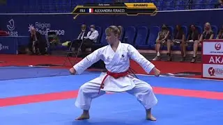 Karate Olympic Qualifier Female Kata Feracci Alexandra (FRA) Gojuryu Suparinpei