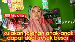 bongkar dan menata belanja Snack anak habis 300rb