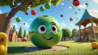 Five Bouncing Balls Learn Short and Tall | Fun Size Learning Song for Kids