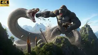 KONG TITAN VS. TITANOBOA | Giant Monster Battle & Rescue (4K HDR)