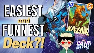 EASIEST and FUNNEST Deck?! | Kazar/Blue Marvel (Zoo) Deck Guide | Marvel Snap