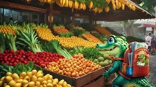 Apprendre les Fruits avec Mini-croco 🐊 ( Livrets&Jeux )