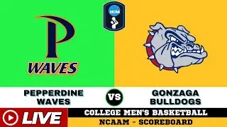 🔴LIVE : Pepperdine Waves Vs Gonzaga Bulldogs | NCAAM 2026 | NCAAM Live SCOREBOARD | 01/22/2026