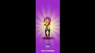 Subway Surfers Unlock Zoe 120,000 Coins l #shorts