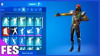 Fortnite Major Lazer Skin With all my Fortnite Dances & Emotes!