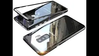 Black Magnetic Metal Case For Samsung Galaxy S9 , S9 PLUS , S8 , S8 PLUS