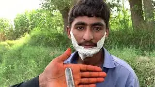 ASMR Newly Young Boy First Time Beard Shaving But Barber💈100 Year Old! [GREAT VIDEO]