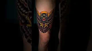 Oldschool Owl Tattoo #oldschooltattoo #oldschool #owl #owltattoo #tattoo #aesthetictattoo #bali #art