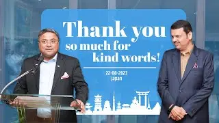 Thank you so much Ambassador Shri Sibi George Ji for kind of words | Japan | DCM Devendra Fadnavis