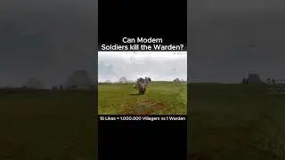 Can Modern Soldiers kill the Warden? #minecraft #shorts #viralshort #uebs2 #uebs  #gaming #fyp
