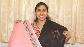Hand Embroidery: Designer Saree Display | Embroidery Design | Malayalam