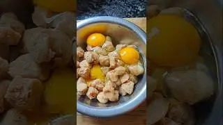 egg soya recipe #Bengali cooking#shorts video#soybean with egg curry#viral video