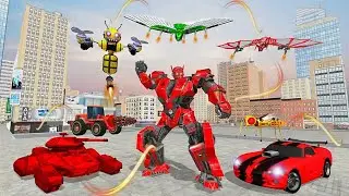 Multi Robot Transform Games 2021: Jet Robot Car Bee Transformation - Android Gameplay