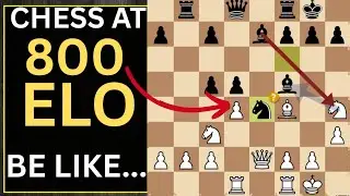 The 800 Elo Experience: Blunders, Missed Mates, and Chaos #chessfails #Lowelochaos
