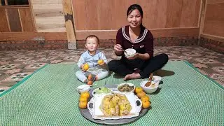 Finish installing the window vents and cook a delicious meal with your child in your new home