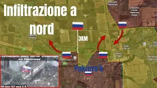 Infiltrazione russa di 3 Kilometri a nord di Pokrovs'k