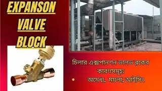 চিলার এক্সপানশন ভালভ ব্লকেরকারণসমূহ : অমেধ্য , ময়লা , আইসিং Chiller Expansion Valve
