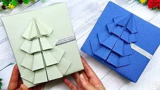 Traditional Holiday Gift Wrapping + Easy-to-make Christmas Tree Decoration | Gift Packing Ideas