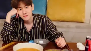BAEKHYUN MUKBANG - Cut Scene LIVE VLIVE 200622