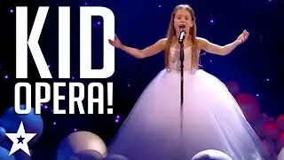 INCREDIBLE Kid Opera Singer on Arab's Got Talent 2017! | عرض النصف نهائيات &ndash;إيمان بيشه