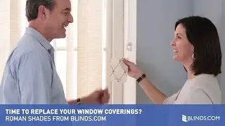 Time to Replace Your Window Coverings? Roman Shades from Blinds.com