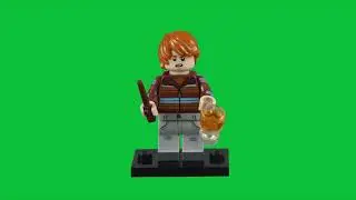 LEGO Ron Weasley Minifigure 71028-4 Stop Motion Build Green Screen