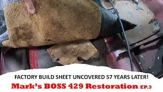 В редком Mustang Boss 429 B-9 1969 года выпуска Марка Харрисона обнаружен сборочный лист 57-летне...