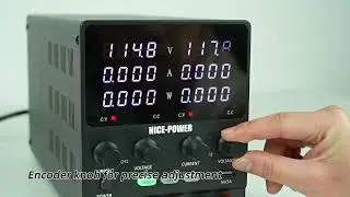 How to use NICE-POWER Dual Independent Output Power Supply Series Parallel Mode Negative Voltage