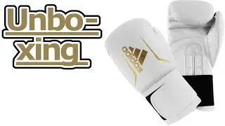 Adidas Boxhandschuhe Speed 50 16 oz wei&szlig; unboxing video