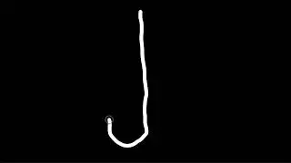Baby&rsquo;s First Letter J &ndash; High Contrast Drawing for Newborns