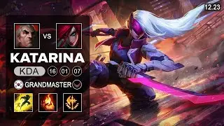 Katarina vs Swain MId - KR Grandmaster - Patch 12.23 Season 12