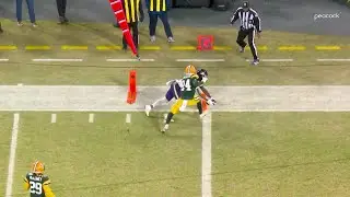 Zay Flowers extends for a Ravens' TD