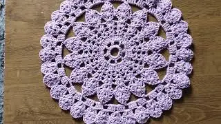  V&iacute;deo aula aqui no canal desse lindo sousplat em croch&ecirc; 🧶