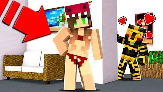 ESPÍO A MI AMIGA EN EL PROBADOR DE ROPA EN MINECRAFT 😍