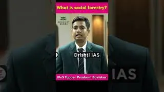 What is social forestry?🤔🔥| Upsc interview।Ias interview।Brilliant Brainz| #shorts