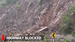 Udhampur: Tawi Crosses Alert Level, Landslides Block Jammu-Srinagar Highway